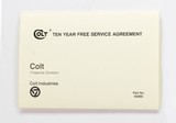Colt Whitetailer Factory Paperwork Packet. For 1982-1985 - 6 of 9