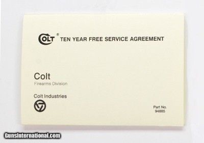 Colt Whitetailer Factory Paperwork Packet. For 1982-1985 - Image 6 of 9