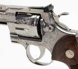 BRAND NEW 2020 Colt Python .357 Mag SP4WTS 4.25 Inch. Master Hand Engraved. B Style. In Blue Presentation Case - 8 of 10