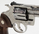 BRAND NEW 2020 Colt Python .357 Mag SP4WTS 4.25 Inch. Master Hand Engraved. B Style. In Blue Presentation Case - 4 of 10