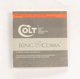 Colt King Cobra Box, OEM Case, 1986 Manual, And More! - 3 of 9