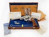 Smith & Wesson Model 29-2 44 Mag. 8 3/8 Inch. Bright Nickel. In Wood Case. 99 % Collectors Condition - 1 of 11