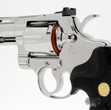 Colt Python .357 Mag. 4 inch. Bright Stainless Finish. Like New In Blue Case. - 8 of 8