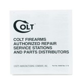 Colt MK IV/Series 80 Pistols 1993 Manual, Repair Station List, Colt Letter, Etc. - 3 of 5
