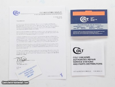 Colt MK IV/Series 80 & 90 Pistols 2004 Manual, Repair Station List, Colt Letter, Etc.