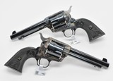 Colt SA Army 45. Consecutive Pair. 5 1/2 Inch Case Colored. Model P1850. Unique Offer. New - 3 of 4