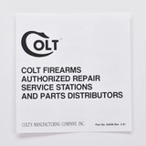 Colt Gold Cup National Match MK IV/Series 70 1981 Manual, Repair Stations List, Colt Letter, Etc. - 4 of 5