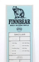 sako finnbear l61r de luxe info manual. new