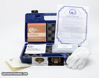 Colt Python Box, OEM Case, 1978 Manual, And More!