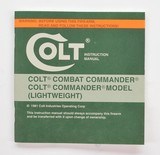 Colt Combat Commander, Commander (Lightweight) 1981 Manual, Repair Station List, Colt Letter, Etc. - 2 of 5