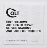 Colt Government Model MK IV/Series 80-380 Auto Pistols 1990 Manual, Repair Stations List, Colt Letter, Etc. - 4 of 5