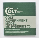Colt Government Model MK IV/Series 70 1978 Manual, Repair Stations List, Colt Letter, Etc. - 2 of 5