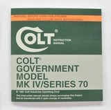 Colt Government Model MK IV/Series 70 1981 Manual, Repair Stations List, Colt Letter, Etc. - 2 of 5