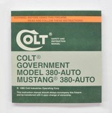 Colt Government Model 380-Auto, Mustang 1985 Manual, Repair Stations List, Colt Letter, Etc. - 2 of 5