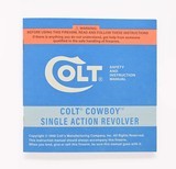 Colt Cowboy Single Action Revolver (SAA) 1998 Manual, 1991 Repair Stations List, Colt Letter, Etc. - 2 of 5