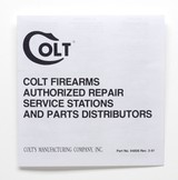 Colt King Cobra 1993 Manual, Repair Stations List, Colt Letter, Etc. - 4 of 5