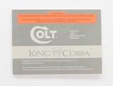 Colt King Cobra 1993 Manual, Repair Stations List, Colt Letter, Etc. - 2 of 5