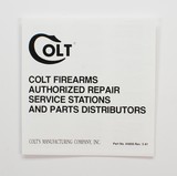 Colt Diamondback, Detective Special, Agent, Cobra 1984 Manual, Repair Stations List, Colt Letter, Etc. - 4 of 4