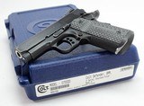 Colt 1911 Defender Model 07002D Lightweight. 9mm. Black Cerakote Distressed Finish. Like New In Hard Case. With Factory Letter - 2 of 6