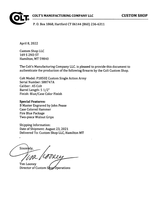 Colt SAA 45. Consecutive Pair. 5 1/2" Factory Engraved. Model P1850Z. One Of A Kind. BRAND NEW. PRICE REDUCED! - 14 of 14