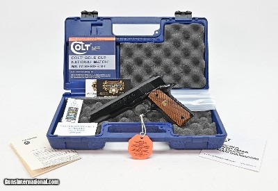Colt 1911 Gold Cup National Match. Series 80. 45 Auto. Like New Condition