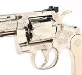 Colt Python .357 Mag. 4 Inch Nickel Finish. R. Burt Engraved. Like New Condition. DOM 1974 - 9 of 13