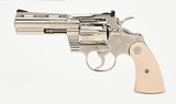 Colt Python .357 Mag. 4 Inch Nickel Finish. R. Burt Engraved. Like New Condition. DOM 1974 - 7 of 13