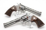 Colt Python New Production. Consecutive Pair. 6 Inch Stainless Steel. Model SP6WTS. Unique Offer. BRAND NEW In Hard Case - 3 of 6