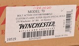 Winchester Model 70 Custom Classic Super Grade-Special Build. RARE Factory Letter.270 Win. Never Fired - 13 of 13