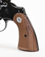 New Colt Python I-Frame Wood Checkered Service Grip With Early Silver Medallions - 7 of 13