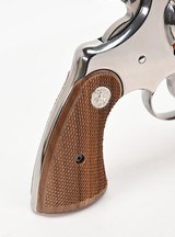 New Colt Python I-Frame Wood Checkered Service Grip With Silver Medallions - 5 of 13