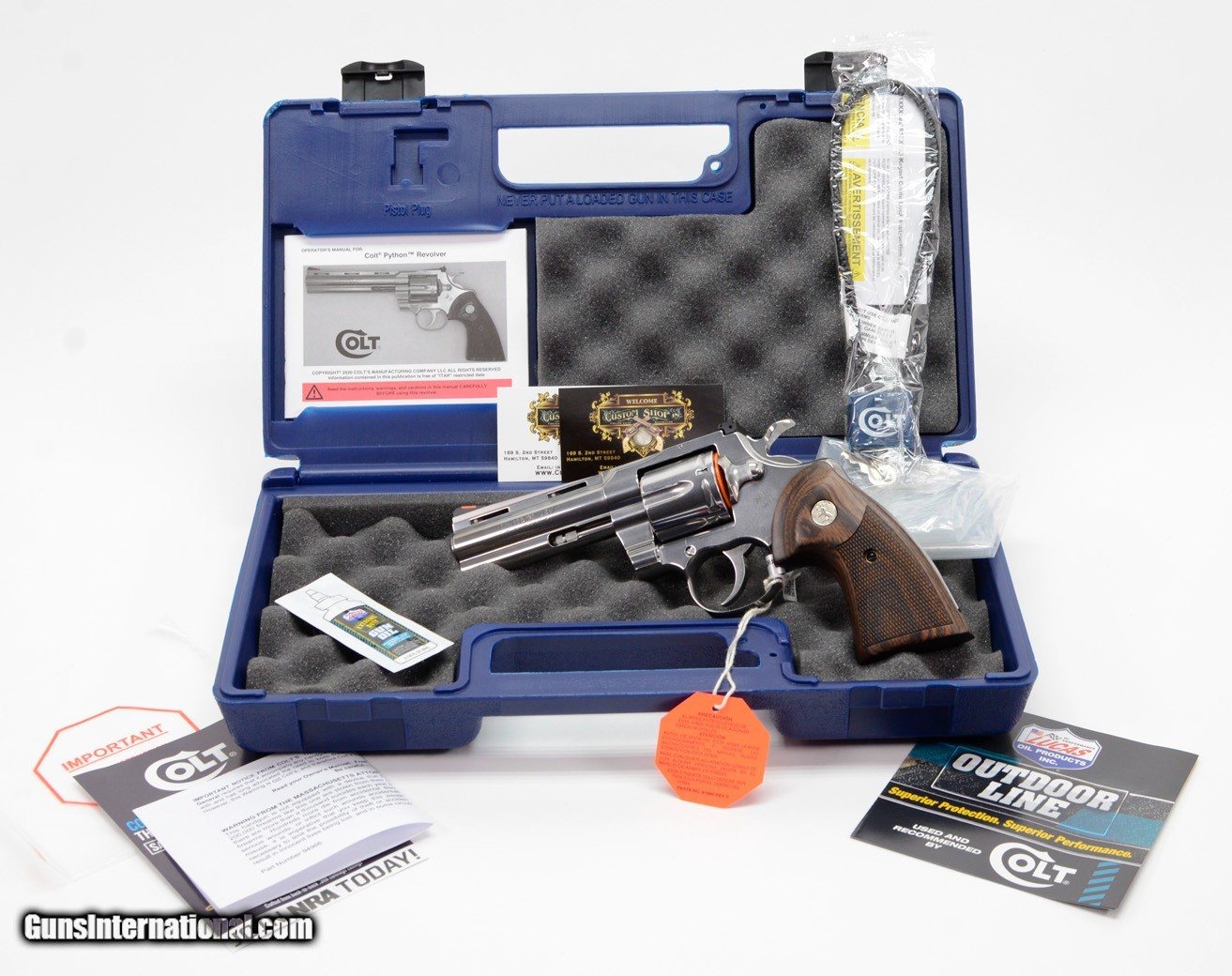 Colt Firearms Python Stainless .357 Mag 4.25