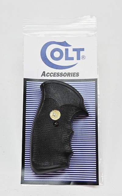 Colt V-Frame Grips For Anaconda, King Cobra. Gold Medallions. New