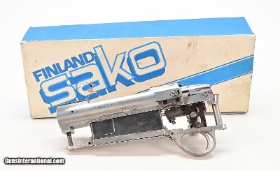 Sako AIII 375 H&H RH Raw/White Steel Action Only. New Old Stock. In Box