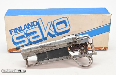 Sako AIII 375 H&H RH Raw/White Steel Action Only. New Old Stock. In Box