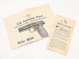Colt M 1908 Pocket Hammerless .380 ACP With Original Box And Extra Ivory Grips. Stunning Safe Queen! - 7 of 7