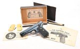 Colt M 1908 Pocket Hammerless .380 ACP With Original Box And Extra Ivory Grips. Stunning Safe Queen! - 1 of 7