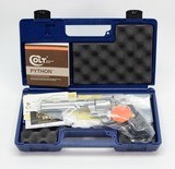 Colt Python 357 Mag. 6 Inch Satin Stainless Finish. Like New In Blue Hard Case. DOM 1983 - 2 of 9