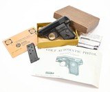 Colt Model 1908 Pocket Automatic .25 ACP. Like New In Box - 2 of 5