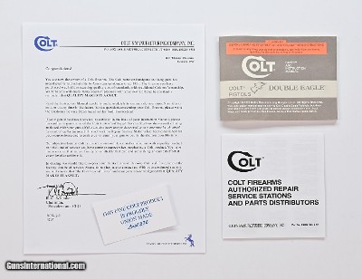 Colt Double Eagle 1995 Manual, Repair Stations List, Colt Letter, Etc.