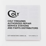 Colt Double Eagle 1995 Manual, Repair Stations List, Colt Letter, Etc. - 4 of 5