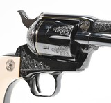 Colt Single Action Army Revolver. 7 1/2 Inch Blue. .45 Long Colt. Third Gen. Master Engraved. Like New Condition - 3 of 11