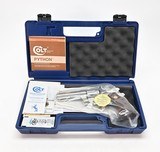 Colt Python .357 Mag. 4 Inch Nickel Finish. Excellent Condition. DOM 1980 - 2 of 9