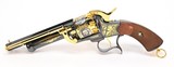 LeMat Museum Of The Confederacy Tribute Revolver. 24-Karat Gold And Nickel Artwork. Never Fired - 6 of 10