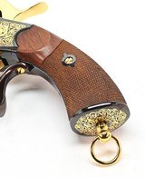 LeMat Museum Of The Confederacy Tribute Revolver. 24-Karat Gold And Nickel Artwork. Never Fired - 10 of 10