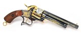 LeMat Museum Of The Confederacy Tribute Revolver. 24-Karat Gold And Nickel Artwork. Never Fired - 2 of 10