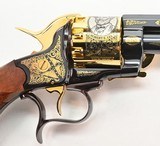 LeMat Museum Of The Confederacy Tribute Revolver. 24-Karat Gold And Nickel Artwork. Never Fired - 4 of 10