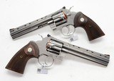 Colt Python New Production. Consecutive Pair. 6 Inch Stainless Steel. Model SP6WTS. Unique Offer. BRAND NEW In Hard Case - 4 of 6