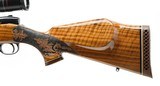 Weatherby Mark V Custom 7mm Wby Mag. Bolt Action Rifle W/Scope. Like New In Factory Case - 5 of 12