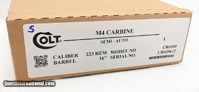 Colt M4 Carbine Model CR6920 AR-15. 5.56 x 45mm. BRAND NEW IN BOX - Image 7 of 7